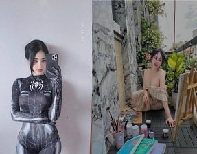 พี่ชายของพี่สาวสองคนวางหีของพวกเขา