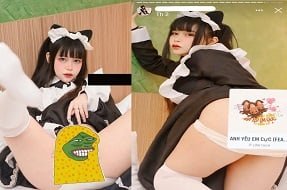 พี่สาวเลียน้องชายของเธอเลีย