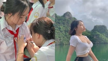 Kim Ngan เป็นพนักงานซูเปอร์มาร์เก็ตอิเล็กทรอนิกส์ที่น่าดึงดูดใจมาก